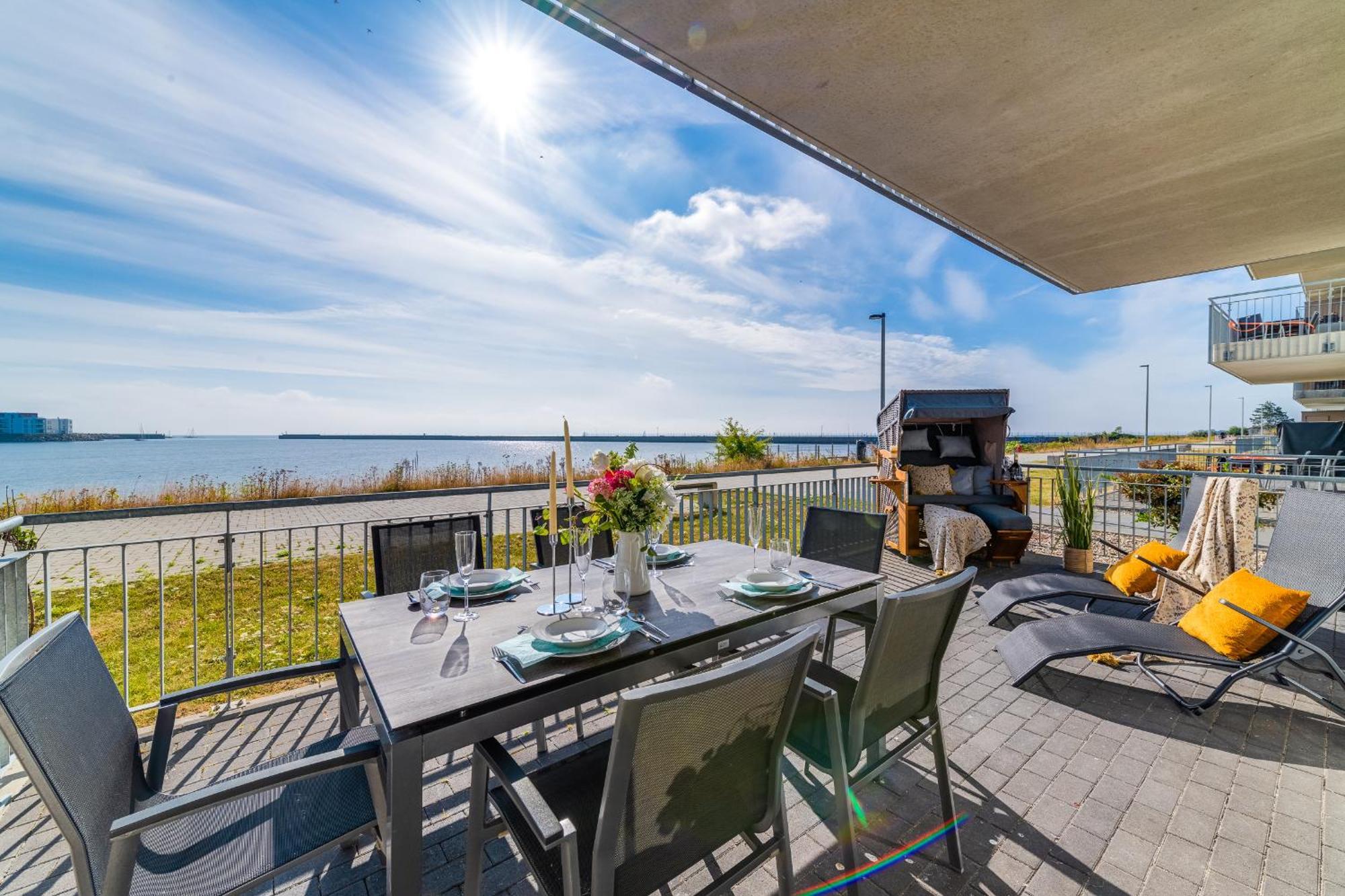 Ocean Vibes- EG, Ostseeblick, Terrasse, Kamin Olpenitz Exterior foto